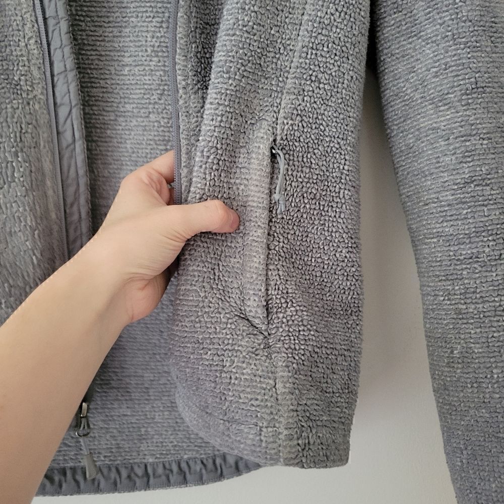 North Face Gray Zip Up Fleece Small - Picture 7 of 15